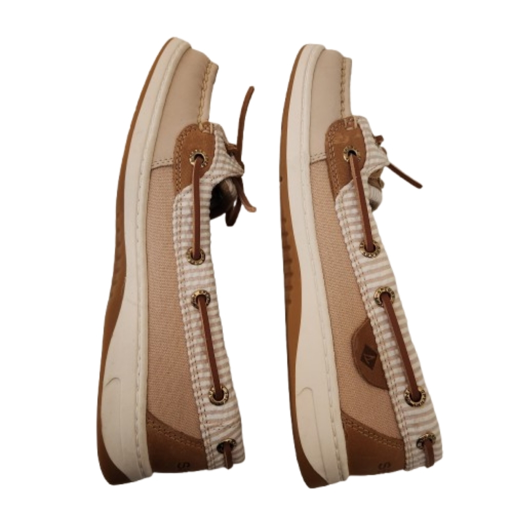 Sperry Angelfish Tan Boat Shoes Size 6.5M - Picture 8 of 12